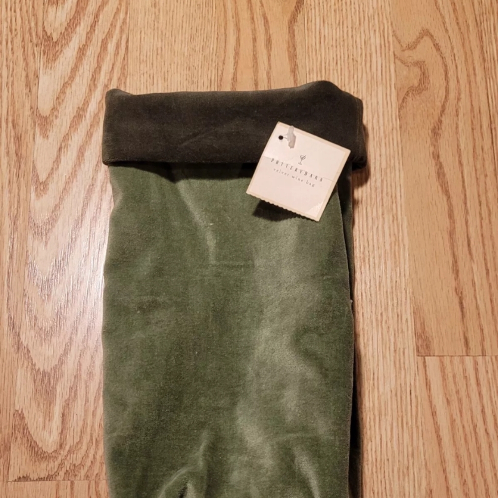 Pottery Barn Wine Bag Velvet